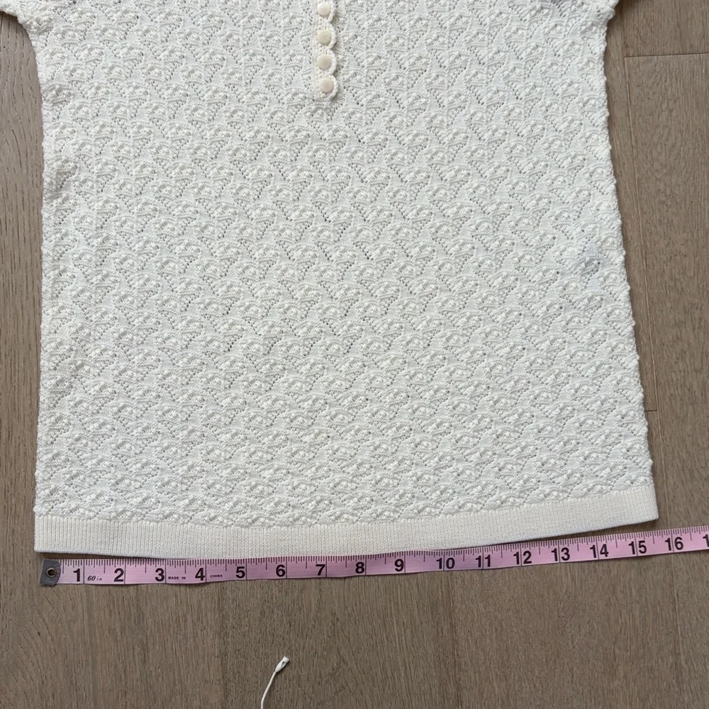 NWOT sezane alexa jumper ecru size small - Picture 11 of 16